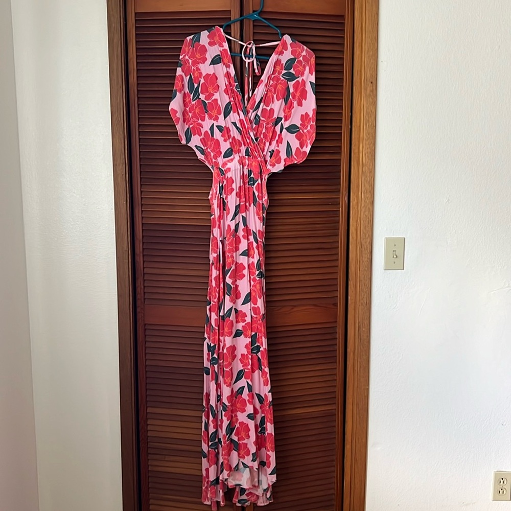Ava Sky Faux Wrap Dress